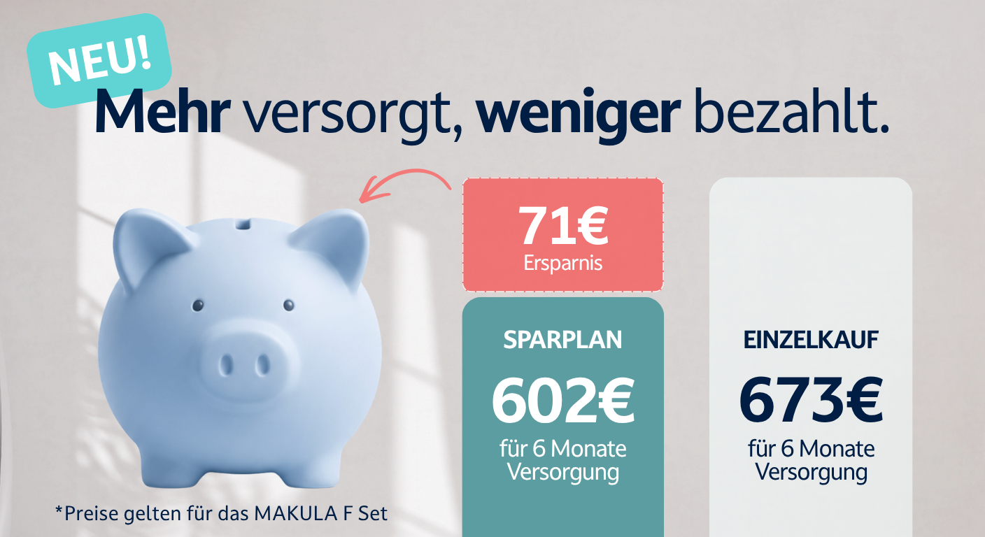 Der EYKÄR Sparplan (Abo): Erhalten Sie Ihre Produkte automatisch nach Hause. Sparen Sie 10 % auf Einzelprodukte und 15 % auf Sets. Jederzeit flexibel kündbar.